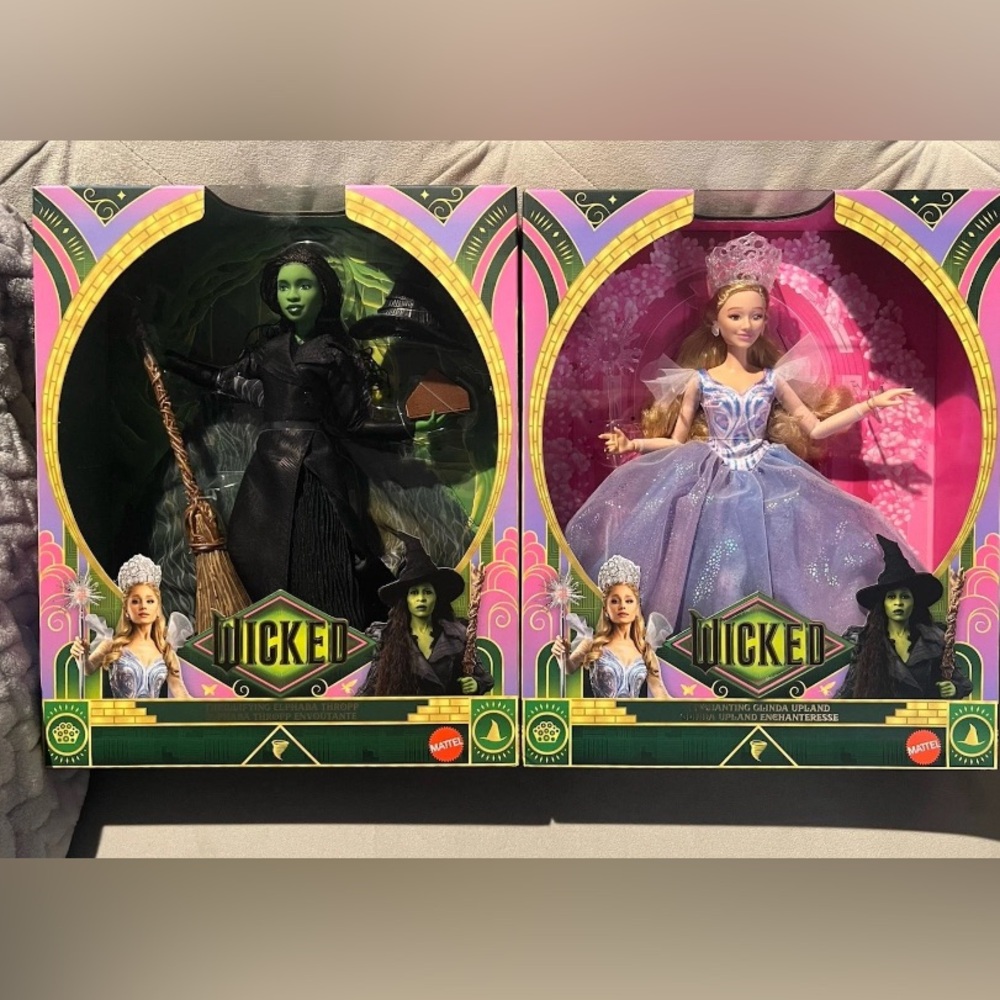 WICKED| 2025 Wicked For Good Elphaba & Glinda 2 Doll Set| NIB
